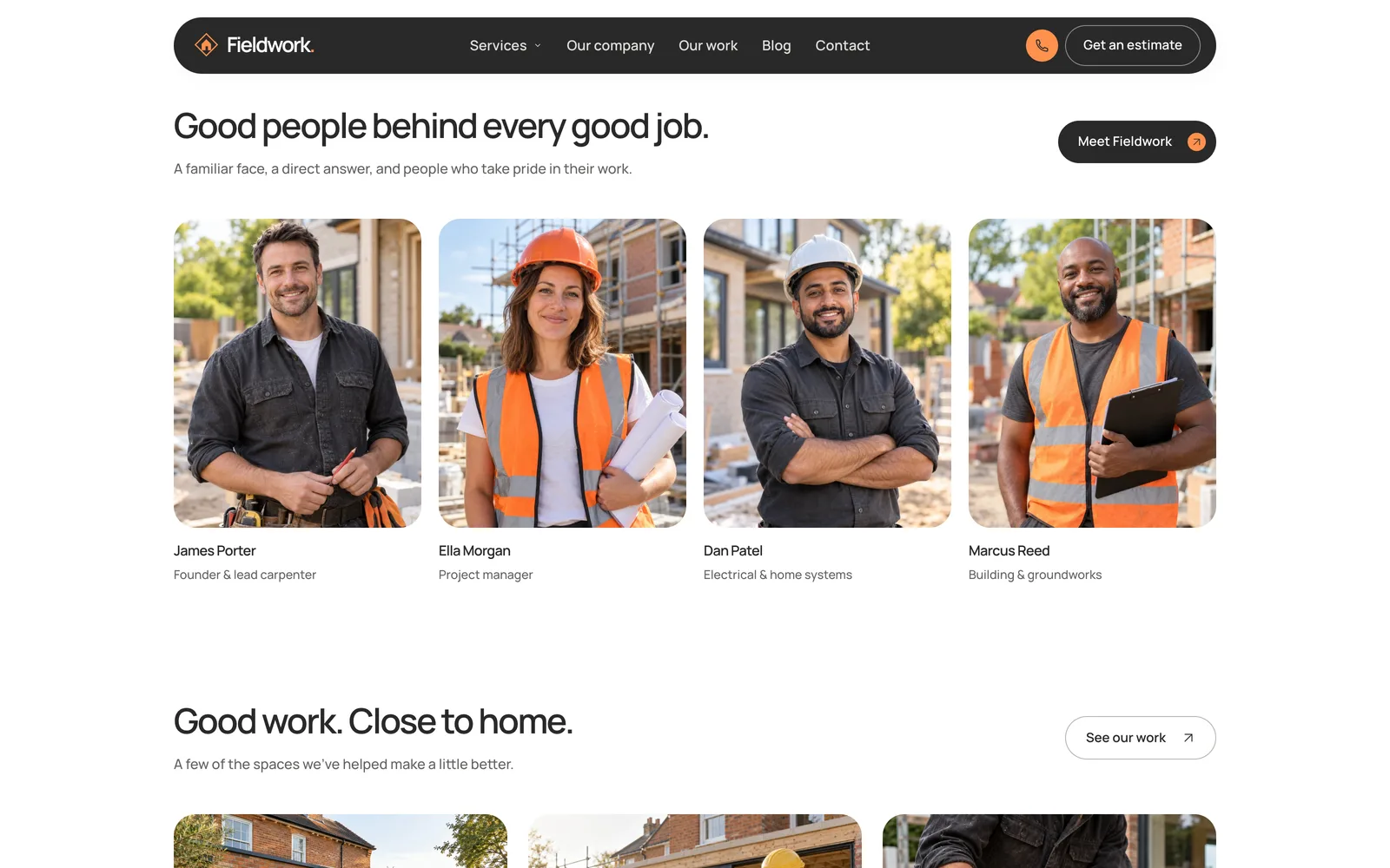 Fieldwork Next.js template - Team