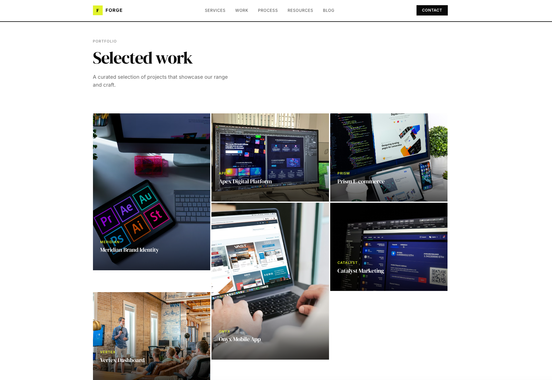 Forge — Work case studies