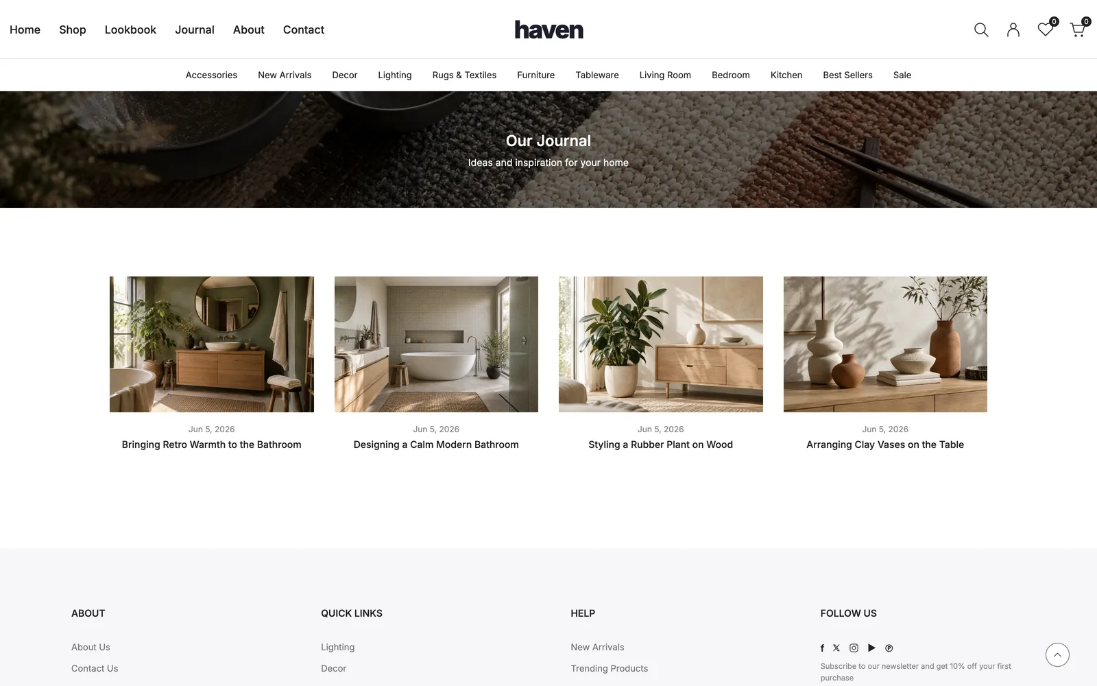 Haven - Journal