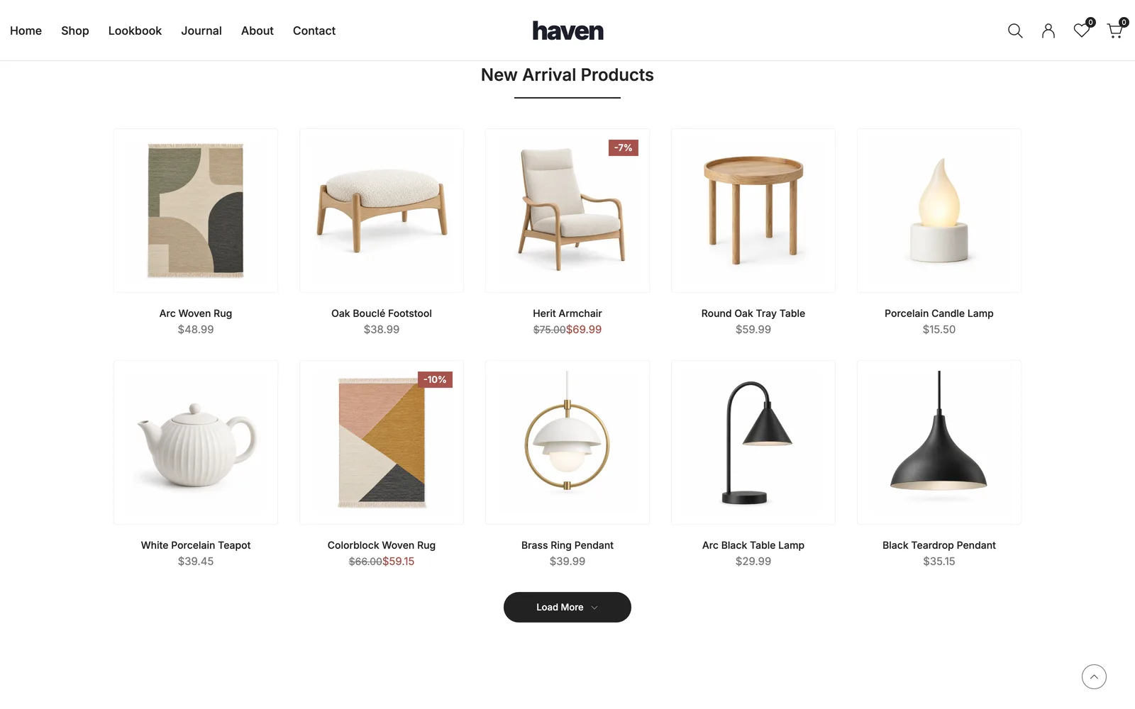 Haven - New arrivals