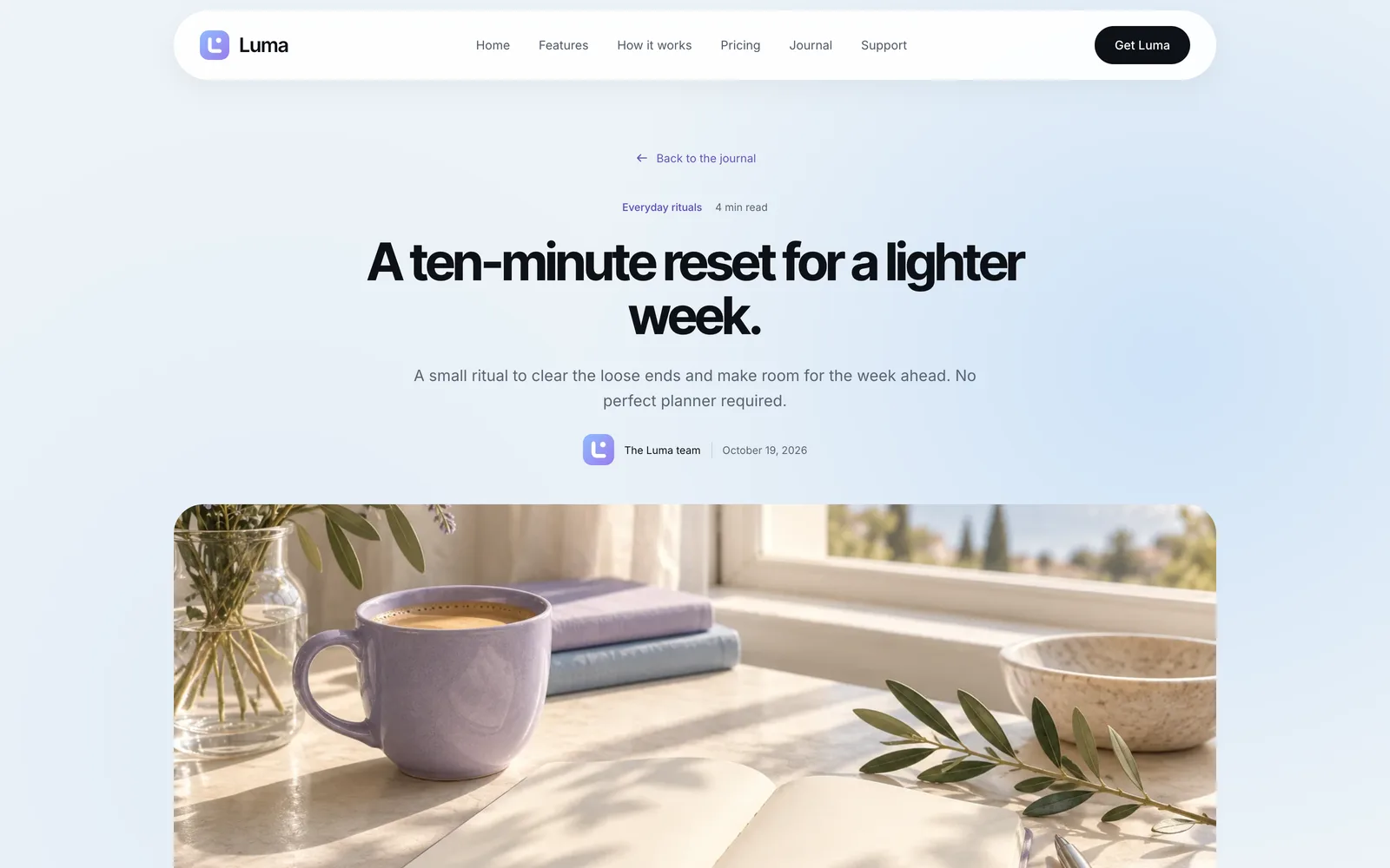 Luma - Journal article