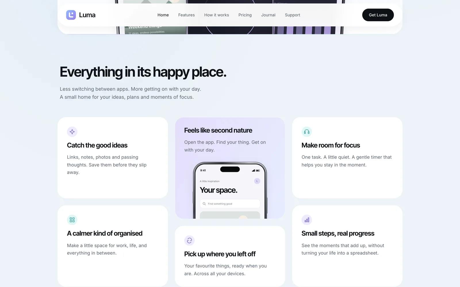 Luma - Features