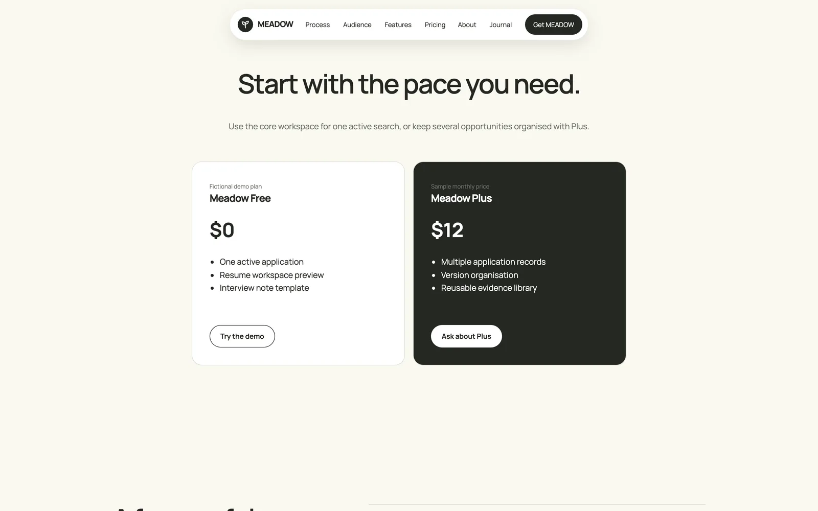 Meadow - Pricing