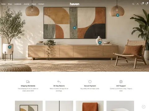 Haven theme preview