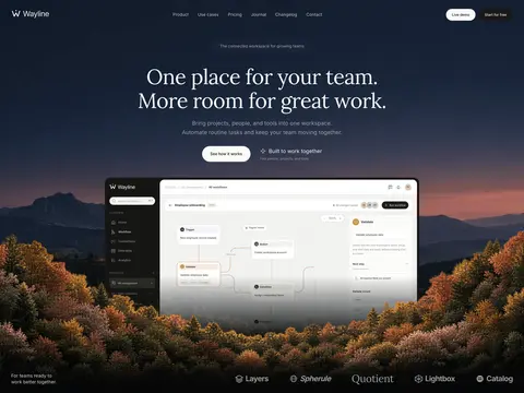 Wayline theme preview